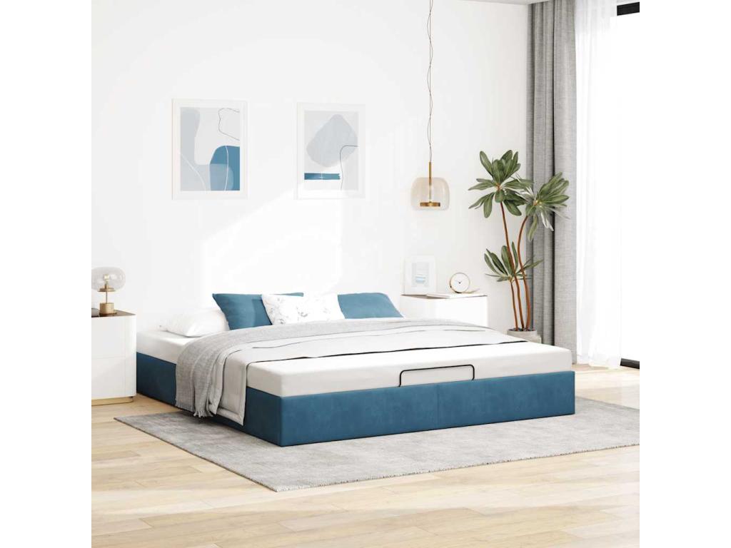 Matelas bleu, 203 x 200 x 23,5 cm