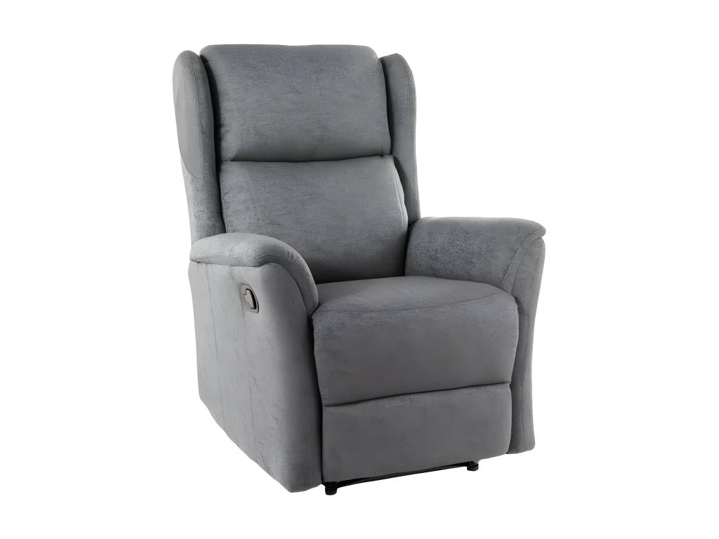 Fauteuil d'appoint en tissu gris, 87 x 87 x 111 cm