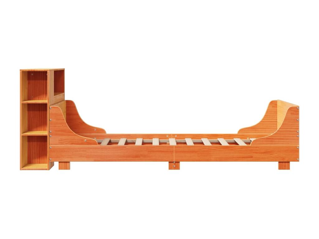 Matelas en pin brun, 217,5 x 96 x 82 cm