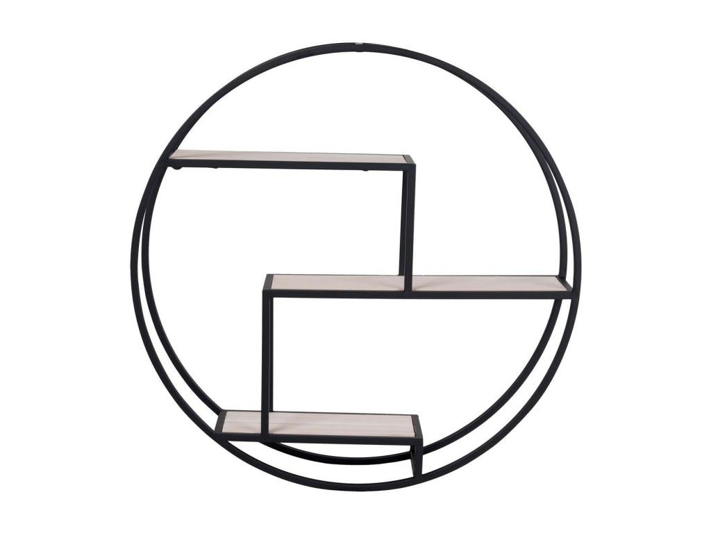 Étagère noire, 62 x 62 x 14 cm