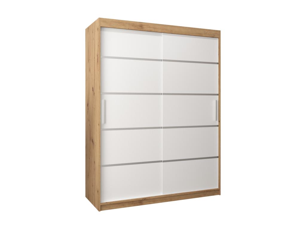 Armoire blanche 2 portes, 150 x 62 x 200 cm