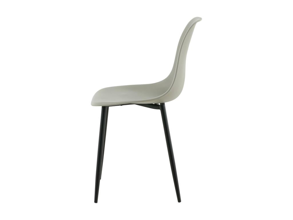 Chaise grise, 46 x 58 x 81 cm