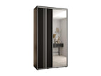 Armoire noire 2 portes, 130 x 45 x 235 cm