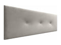 Cadre de lit en velours beige, 160 x 8 x 60 cm