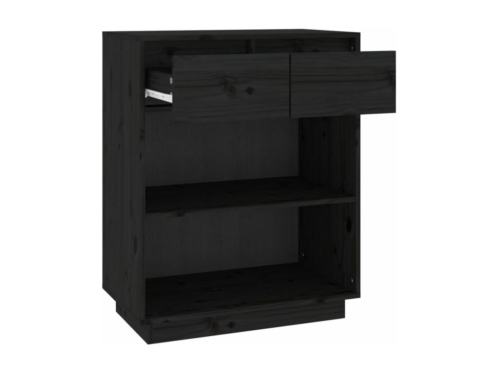 Armoire en pin noir, 60 x 34 x 75 cm