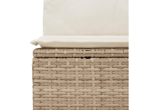 Ensemble de mobilier de jardin beige 13 pièces avec coussins, 62 x 62 x 69 cm