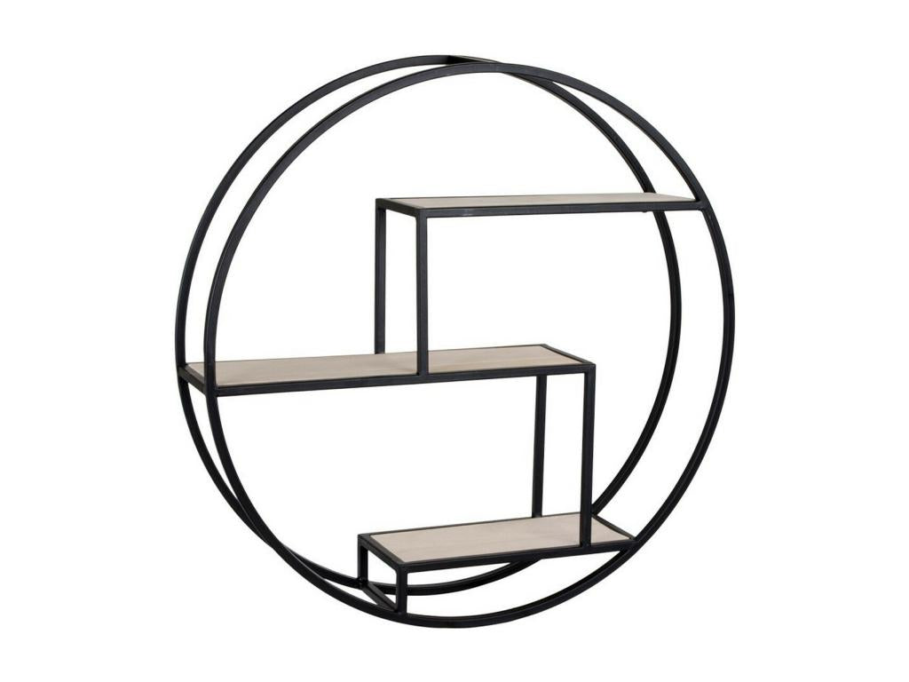 Étagère noire, 62 x 62 x 14 cm