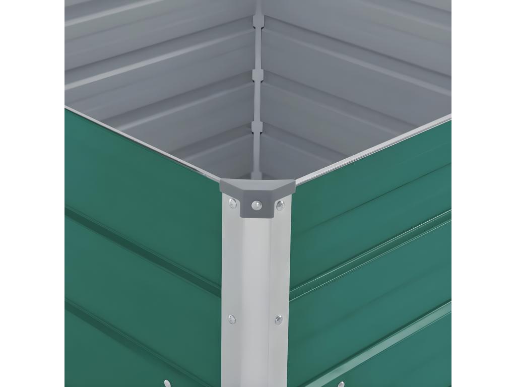 Cadre de lit vert, 100 x 100 x 54 cm