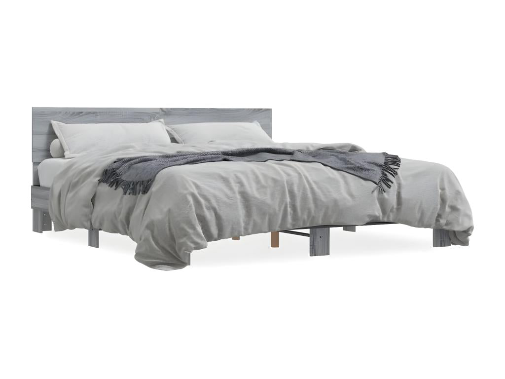 Matelas gris, 204,5 x 203 x 81 cm