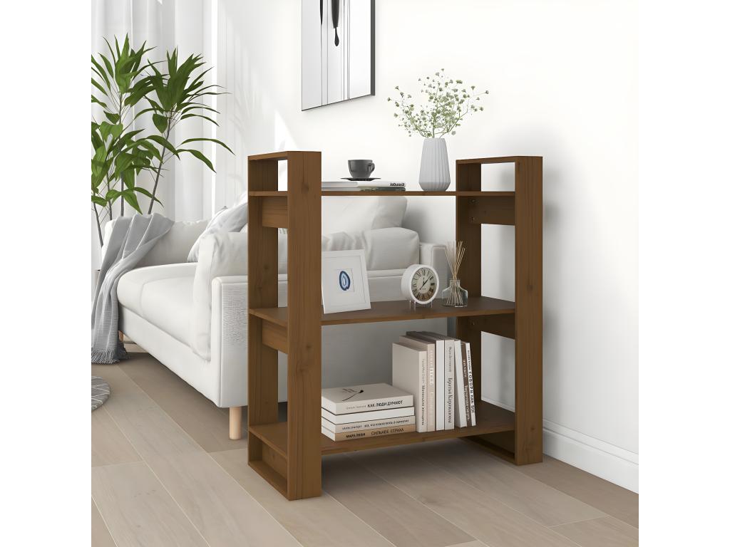 Bibliothèque marron, 80 x 35 x 91 cm