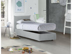 Matelas en tissu blanc avec rangement, 215 x 110 x 100 cm