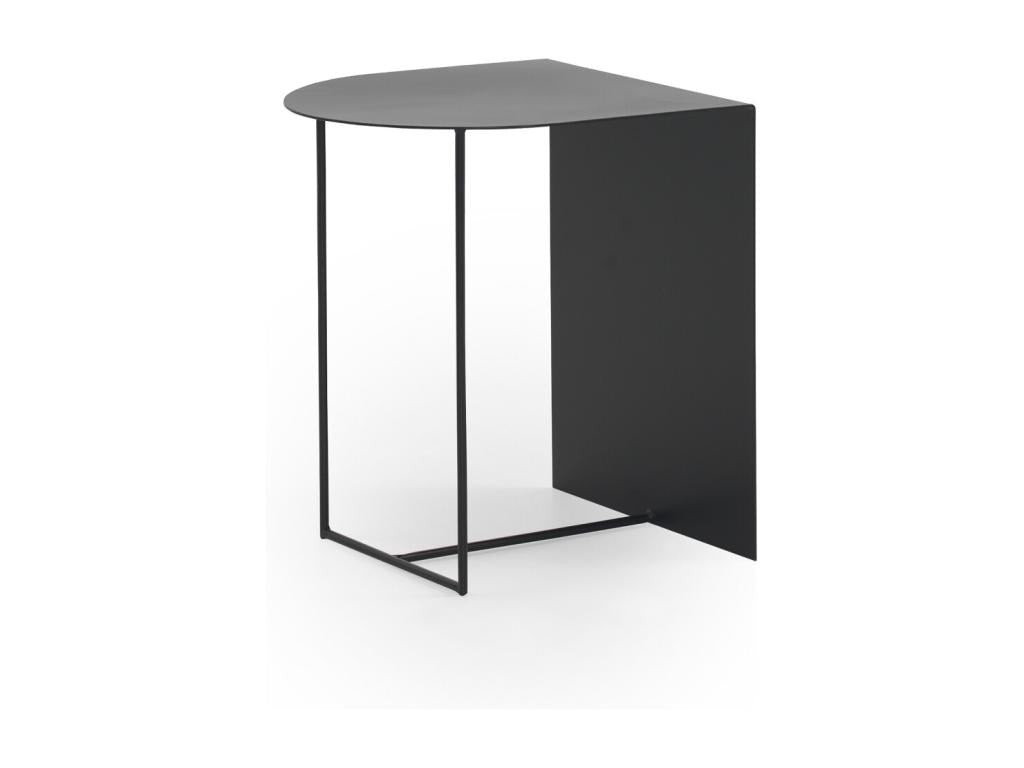 Table d'appoint en métal noir, 45 x 45 x 51 cm