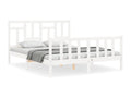 Matelas en bois de pin blanc, 205,5 x 155,5 x 100 cm