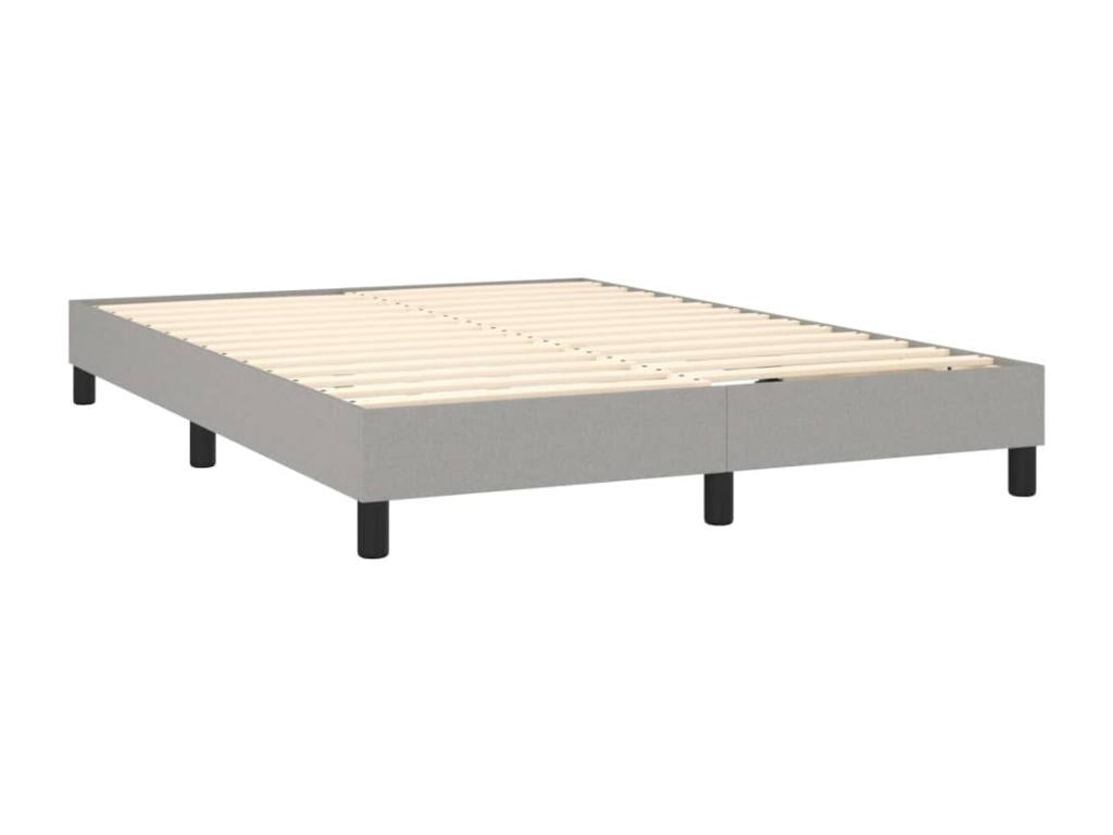 Matelas en tissu gris, 193 x 144 x 88 cm