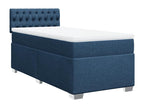 Matelas en tissu bleu, 200 x 100 x 100,5 cm