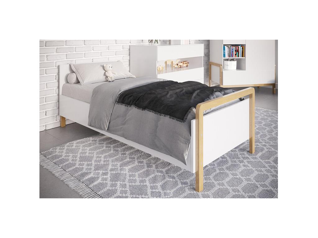 Sommier blanc, 84 x 190 x 91 cm