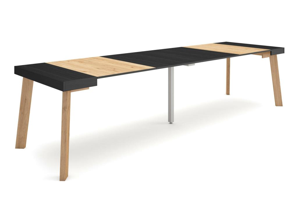 Table noire, 302 x 90 x 73 cm