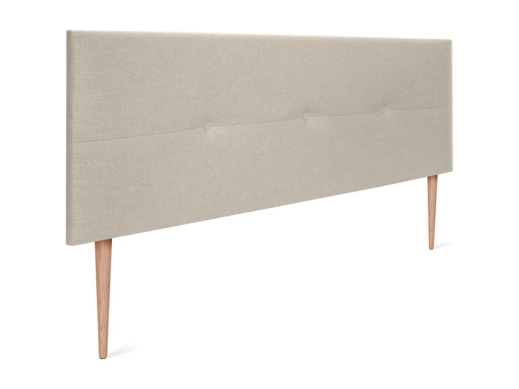 Cadre de lit beige, 160 x 4 x 105 cm