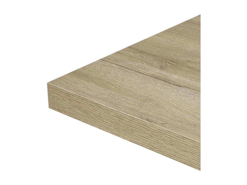 Table en métal marron, 200 x 100 x 76 cm