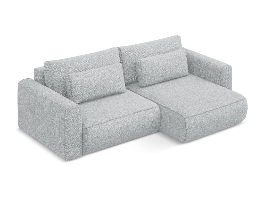 Canapé-lit en tissu Argenté, 149 x 240 x 82 cm