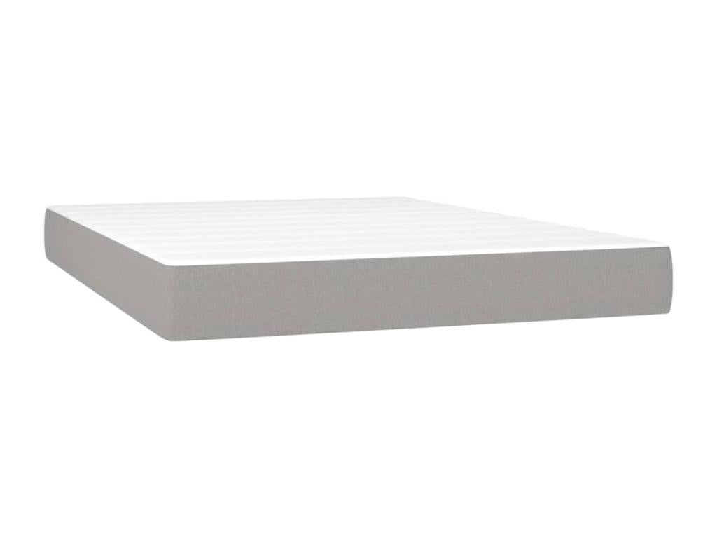 Matelas en tissu gris, 193 x 147 x 88 cm