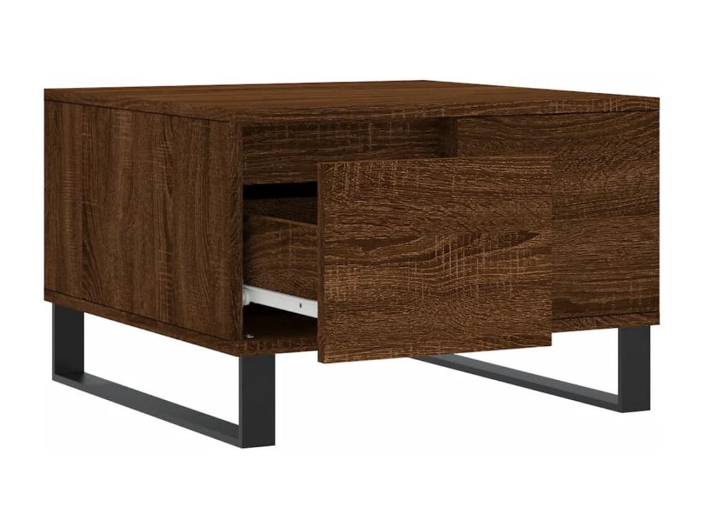 Table basse marron, 55 x 55 x 36,5 cm