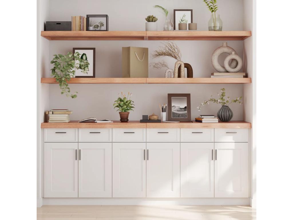 Étagère marron, 220 x 60 x 6 cm