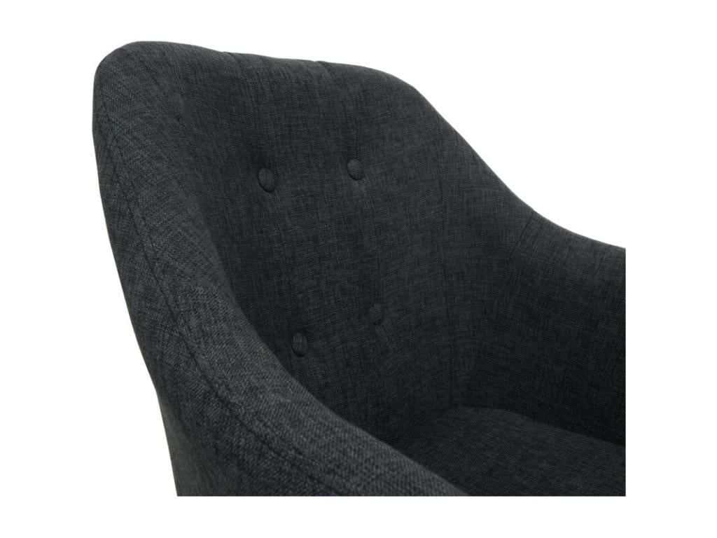 Fauteuil d'appoint gris, 57 x 62 x 95 cm