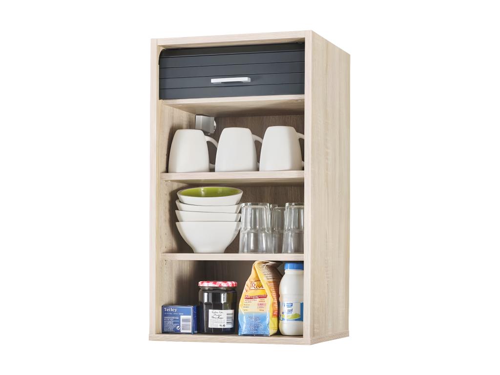 Meuble de maison naturel avec rangement, 40 x 35 x 72 cm