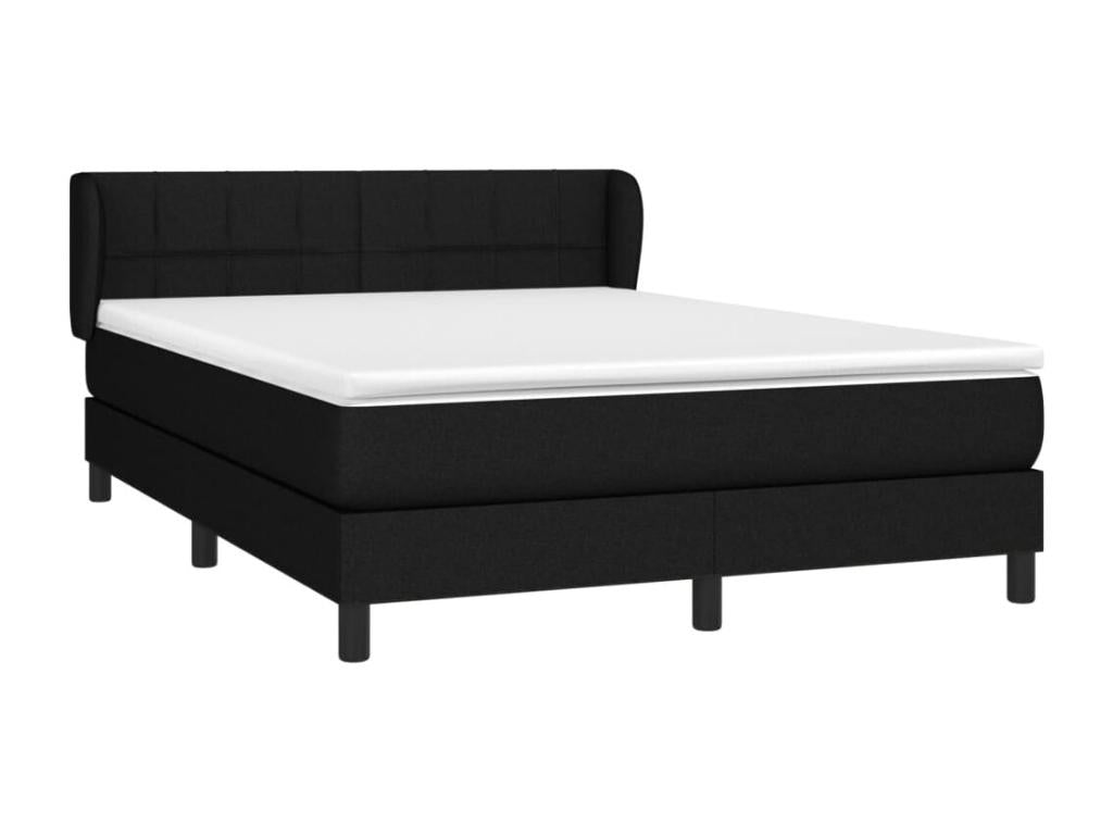Matelas en tissu noir, 193 x 147 x 88 cm