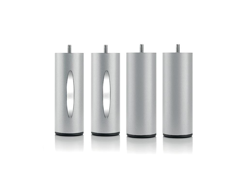 Cadre de lit en métal gris, 16 x 6 x 16 cm