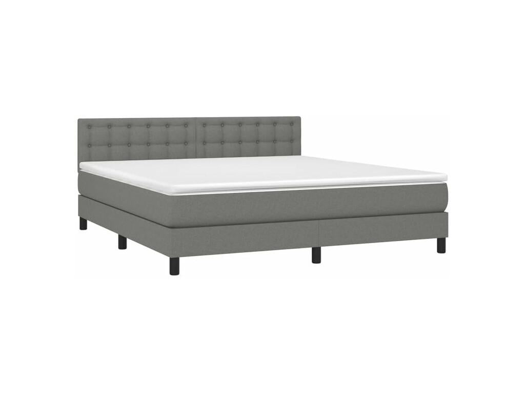 Matelas en tissu blanc, 203 x 160 x 78 cm