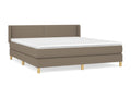 Matelas en tissu taupe, 203 x 163 x 88 cm