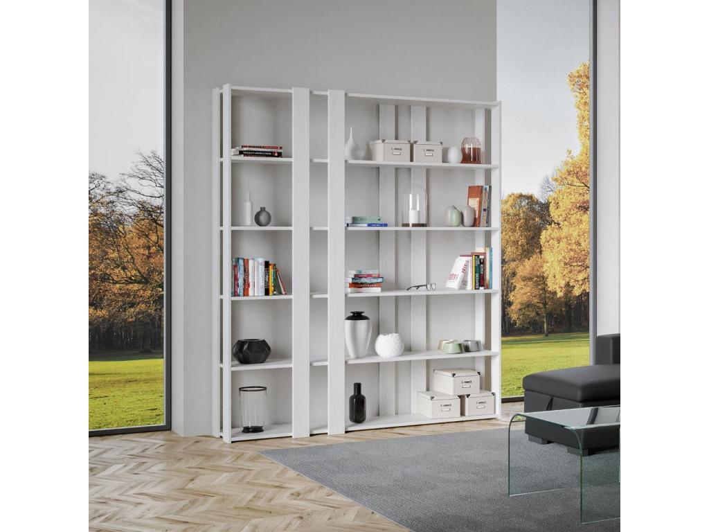 Bibliothèque blanche, 178 x 36 x 204 cm