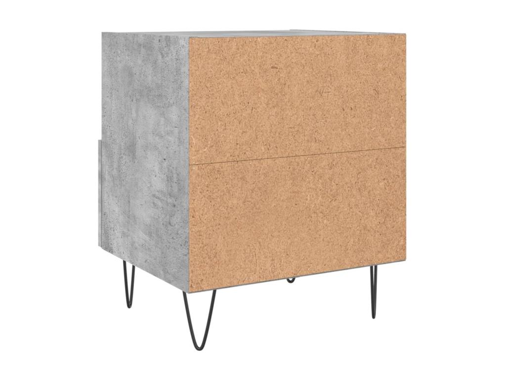 Table grise, 40 x 35 x 47,5 cm