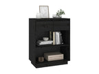 Armoire en pin noir, 60 x 34 x 75 cm
