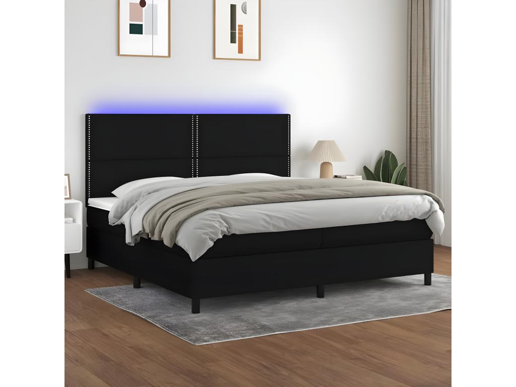 Matelas en tissu avec éclairage LED, 203 x 200 x 128 cm
