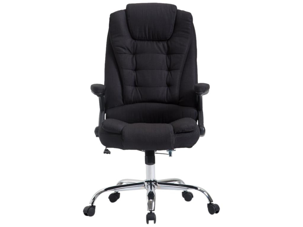 Chaise en tissu noir, 69,5 x 78 x 113 cm