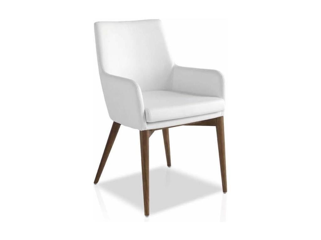 Fauteuil d'appoint en cuir violet, 57 x 64 x 88 cm