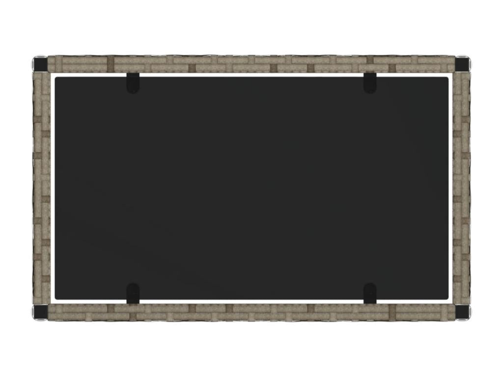 Ensemble de mobilier de jardin noir, 70 x 70 x 30 cm