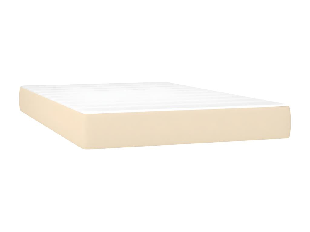 Matelas en tissu crème, 120 x 200 x 20 cm