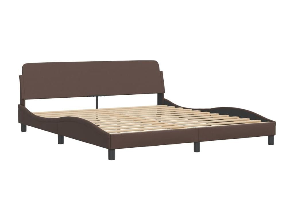 Matelas marron, 218 x 185 x 74,5 cm