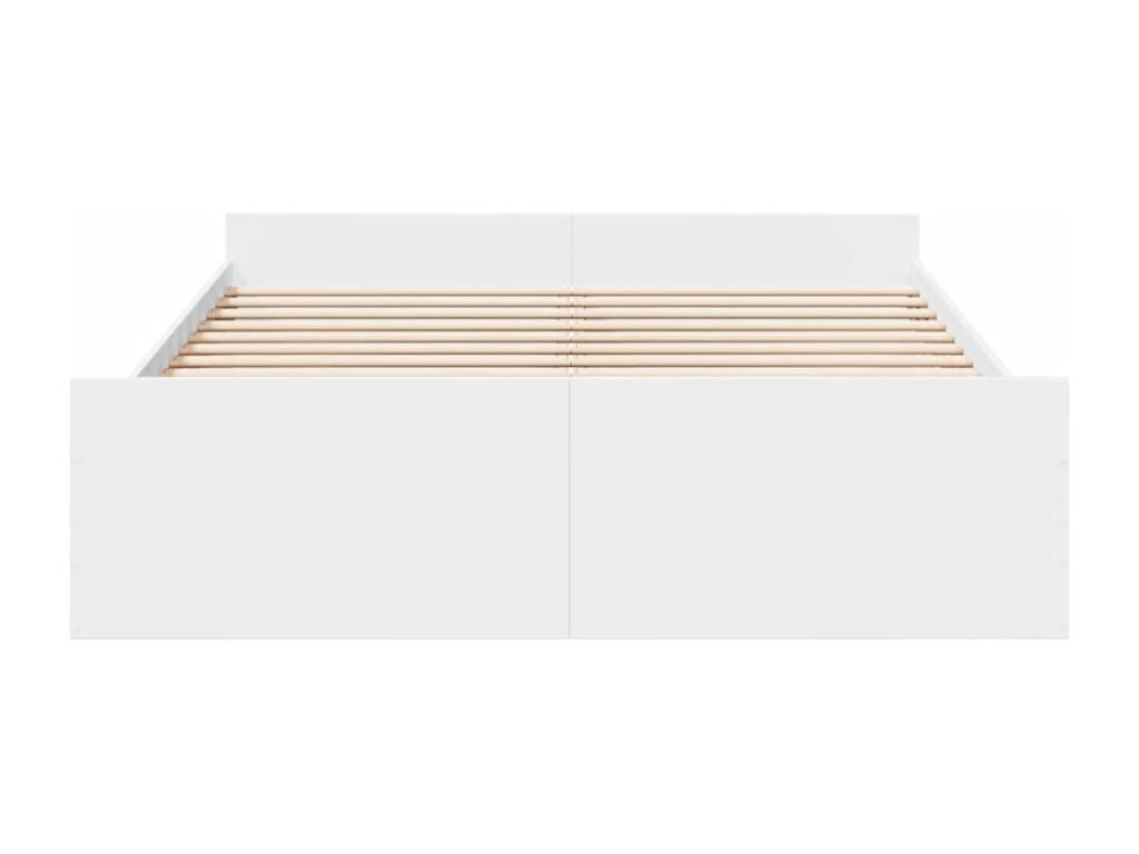 Cadre de lit blanc, 203 x 143 x 40 cm