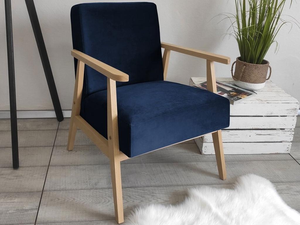 Fauteuil d'appoint bleu