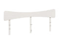 Cadre de lit en bois massif blanc, 185,5 x 3,5 x 81 cm