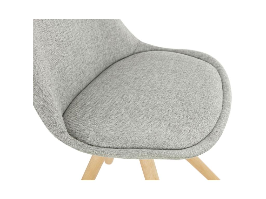 Chaise grise, 56 x 48 x 82 cm