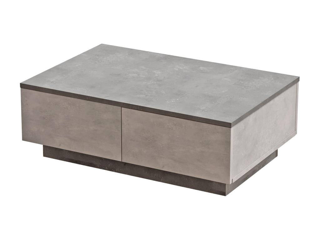 Table basse grise, 90 x 60 x 32 cm
