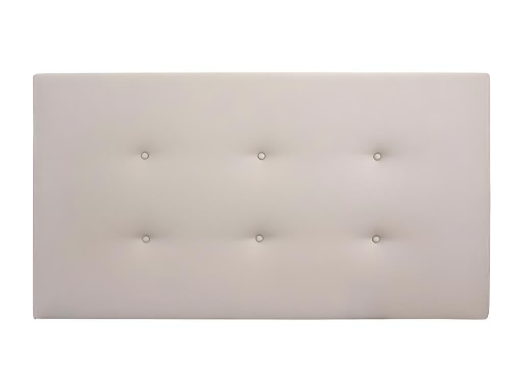 Cadre de lit en similicuir marron, 135 x 7 x 80 cm