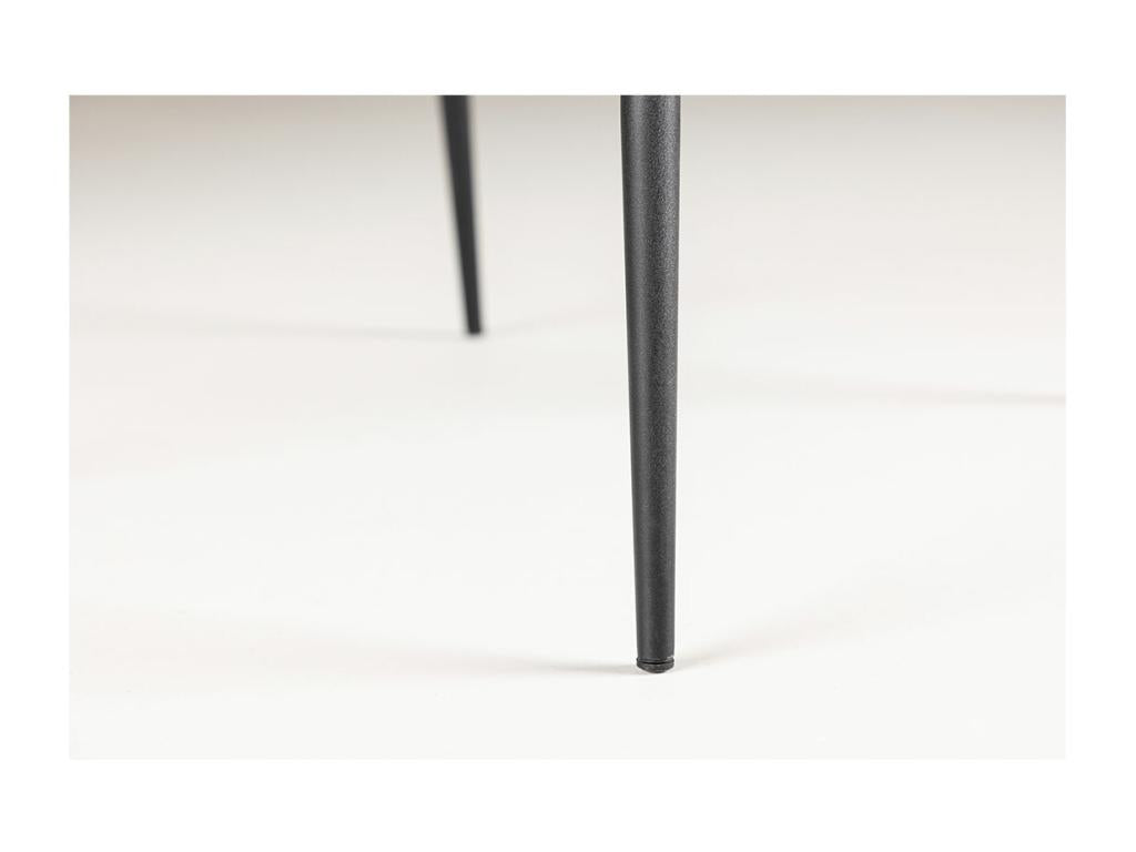 Chaise de salle à manger noire, 48 x 54 x 80 cm