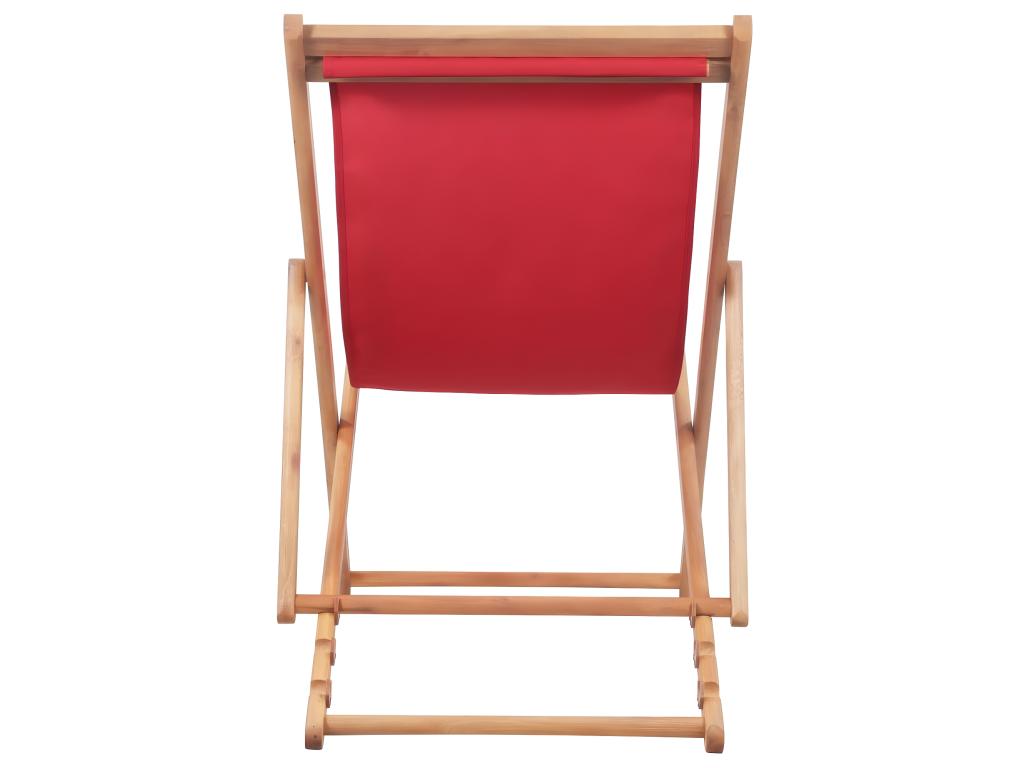 Chaise en tissu rouge, 51 x 66 x 88 cm
